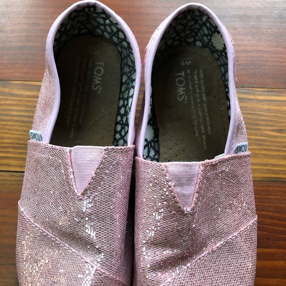 Pink sparkly Toms - Picture 4 of 4